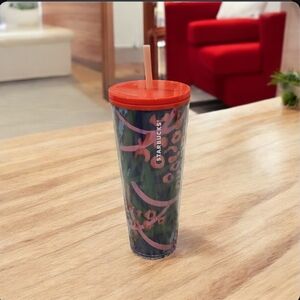 Starbucks Tumbler with Orange Lid
